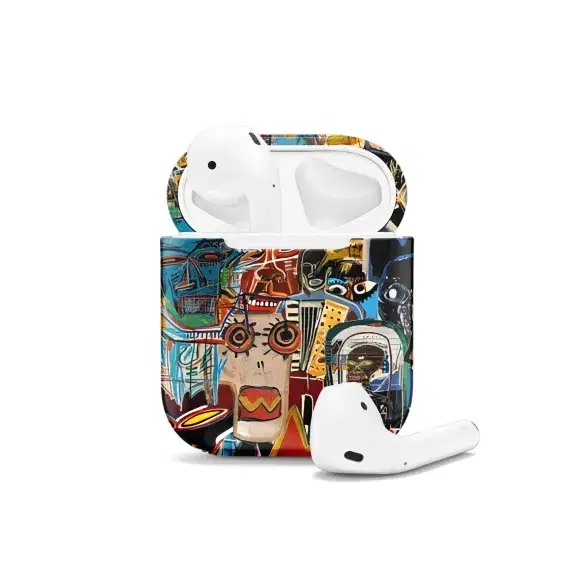 Basquiat Art AirPods Case AirPods Pro AirPods Pro 2 AirPods 3 AirPods 2 Glossy 1880 - Image 1