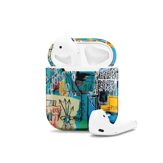 Basquiat Art AirPods Case AirPods Pro AirPods Pro 2 AirPods 3 AirPods 2 Glossy 1881 - Image 1