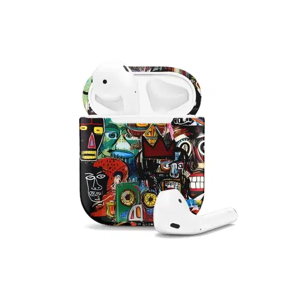Basquiat Art AirPods Case AirPods Pro AirPods Pro 2 AirPods 3 AirPods 2 Glossy 1882 - Image 1