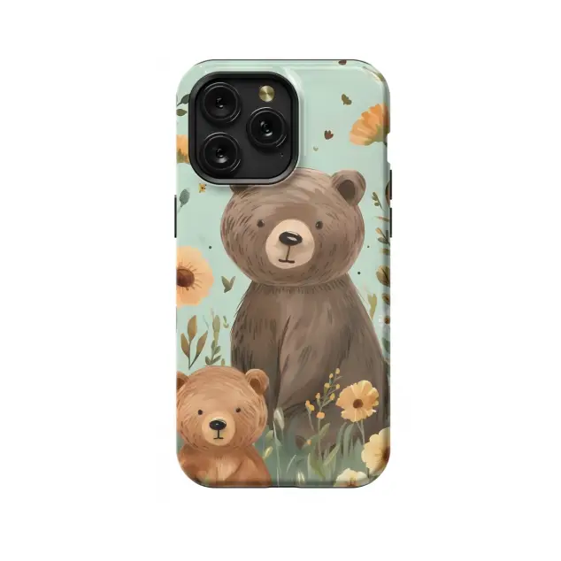 Bear family Phone Case iPhone Samsung Pixel & More 306