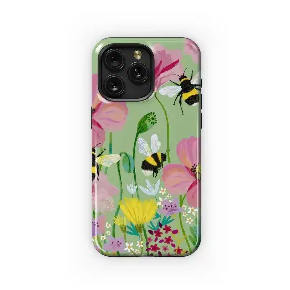 Bees and Blossoms Meadow
 Phone Case iPhone Samsung Cover Pixel 5049 - Image 1