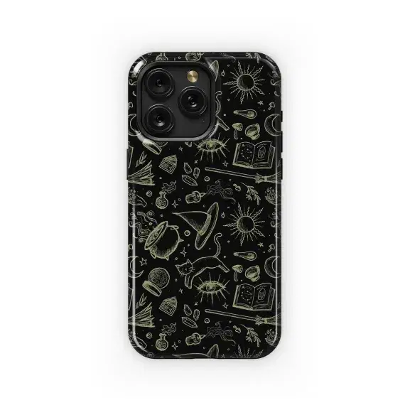 Bewitching Dark Occult Magic Pattern Phone Case iPhone Samsung Cover Pixel 5396 - Image 1