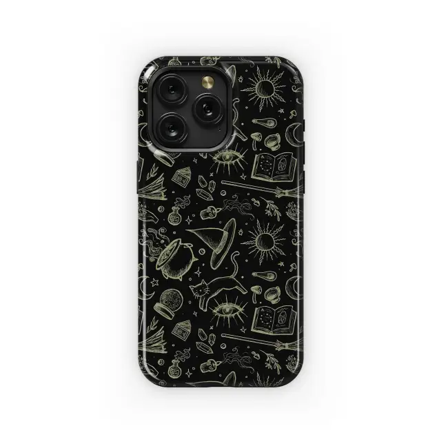 Bewitching Dark Occult Magic Pattern Phone Case iPhone Samsung Cover Pixel 5396