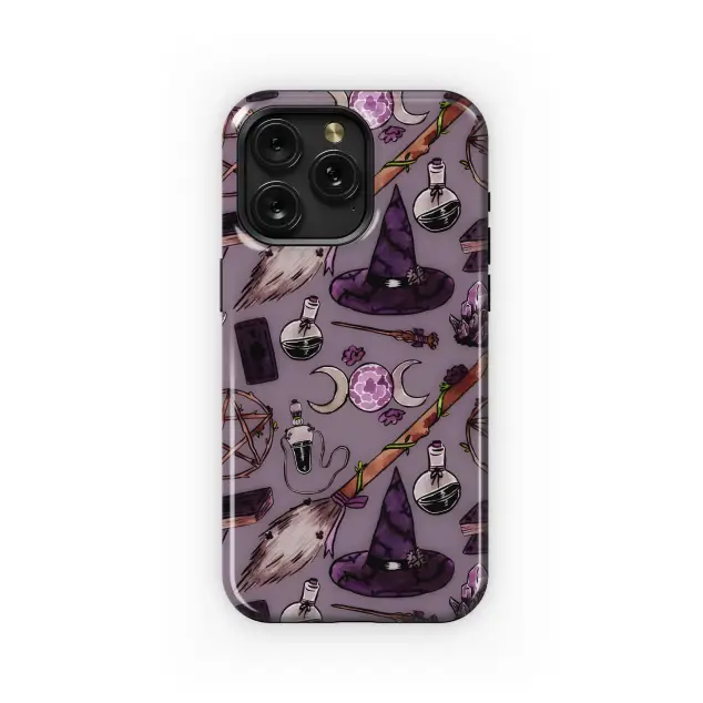 Bewitching Purple Mystic Pattern Phone Case iPhone Samsung Cover Pixel 5397