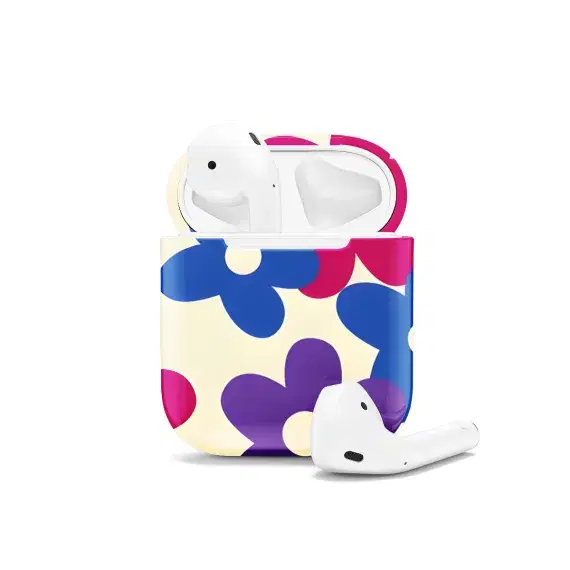 Bi Pride Bisexual Flower AirPods Case AirPods Pro AirPods Pro 2 AirPods 3 AirPods 2 Glossy 1371 - Image 1