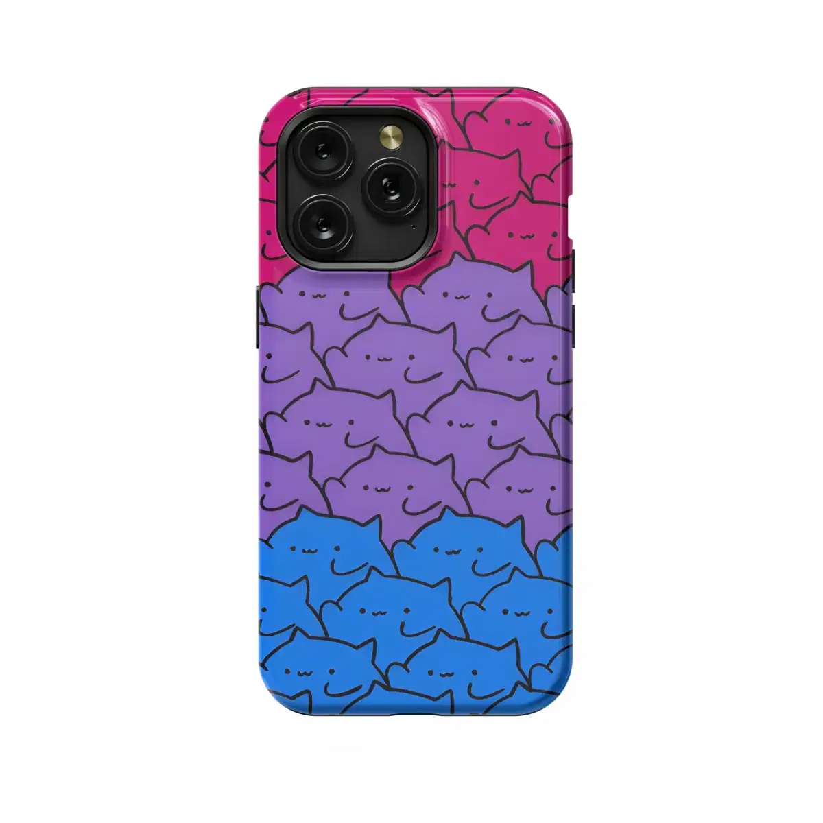 Bi Pride Cats Bisexual Phone Case iPhone Samsung Cover Pixel 1365 - Image 1