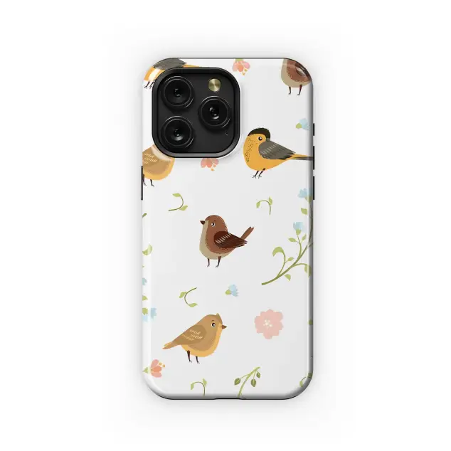 Birds and Blooms Pattern Phone Case iPhone Samsung Cover Pixel 5124