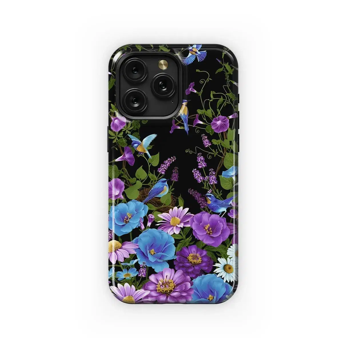 Birds & Blooming Flowers
 Phone Case iPhone Samsung Cover Pixel 4722 - Image 1