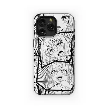 Black Ahegao Phone Case iPhone Samsung Cover Pixel 2221 - Image 1