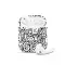 Black and White Noodle AirPods Case AirPods Pro AirPods Pro 2 AirPods 3 AirPods 2 Glossy 1451 - Image 1
