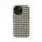 Black Beige Checkered Diamond Phone Case iPhone Samsung Cover Pixel 3212 - Image 1