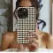 Black Beige Checkered Diamond Phone Case iPhone Samsung Cover Pixel 3212 - Image 2