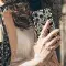 Black Cat Elegant Scroll Pattern Phone Case iPhone Samsung Cover Pixel 5336 - Image 5