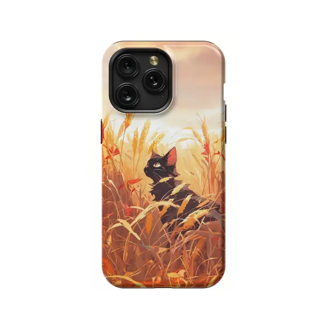 Black Cat in Phone Case iPhone Samsung Pixel & More