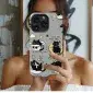 Black Cat Monet Lilies
 Phone Case iPhone Samsung Cover Pixel 4659 - Image 1