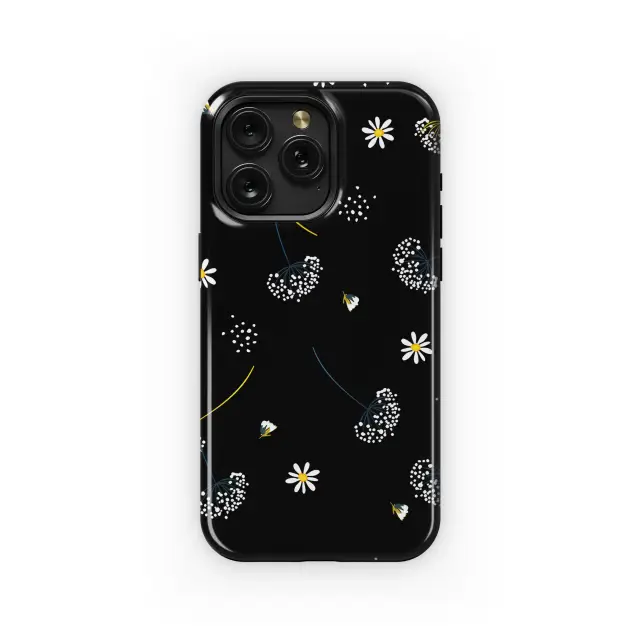 Black Dandelion Phone Case iPhone Samsung Cover Pixel 3952