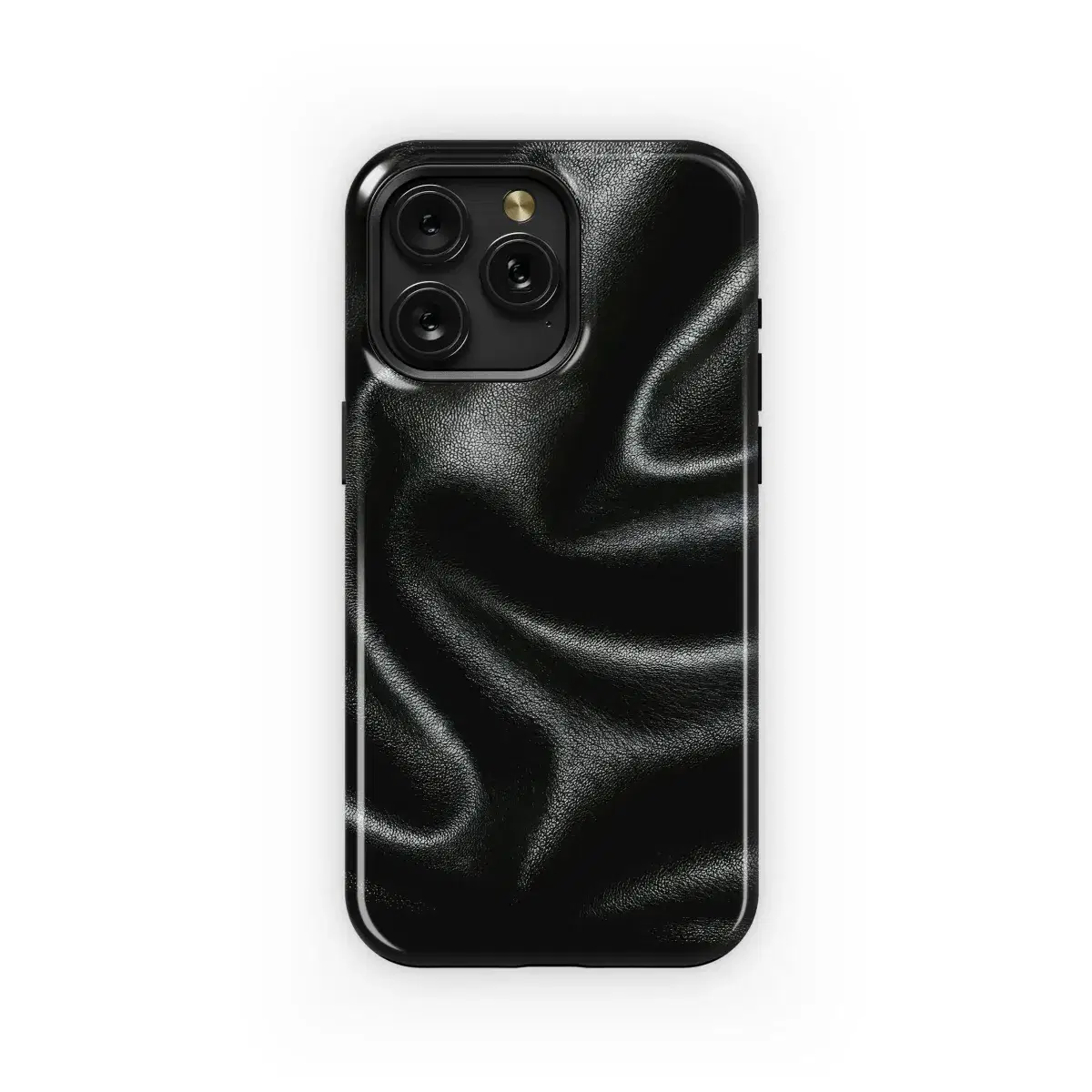 Black Leather Texture Design Phone Case iPhone Samsung Cover Pixel 4849 - Image 1