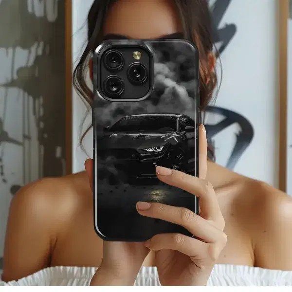 Black Muscle Car Smoke
 Phone Case iPhone Samsung Cover Pixel 5632 - Image 1