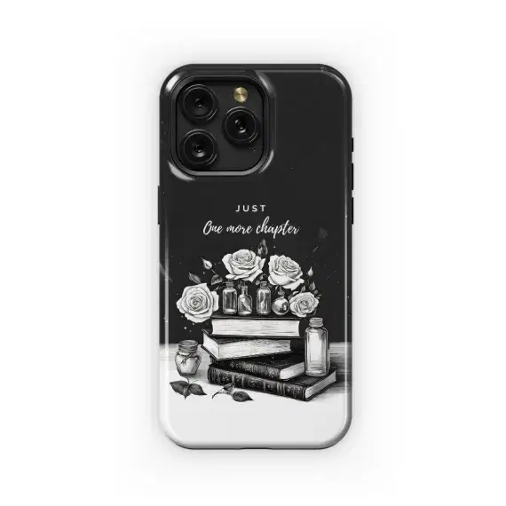 Black Rose Book Phone Case iPhone Samsung Cover Pixel 1725 - Image 1