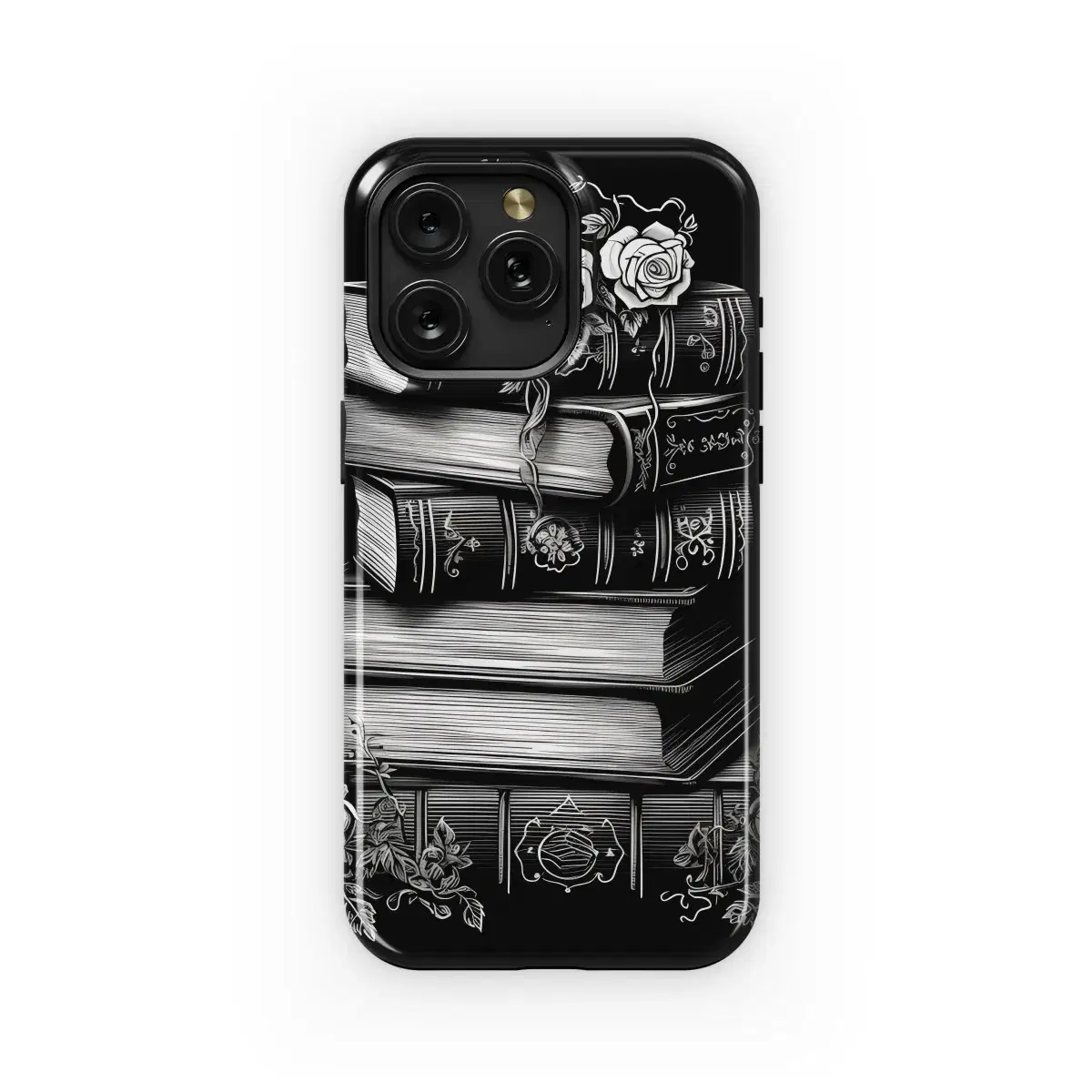 Black Rose Book. Phone Case iPhone Samsung Cover Pixel 1792 - Image 1