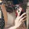 Black Wolf Floral Phone Case iPhone Samsung Pixel & More - Image 4