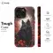 Black Wolf Floral Phone Case iPhone Samsung Pixel & More - Image 5
