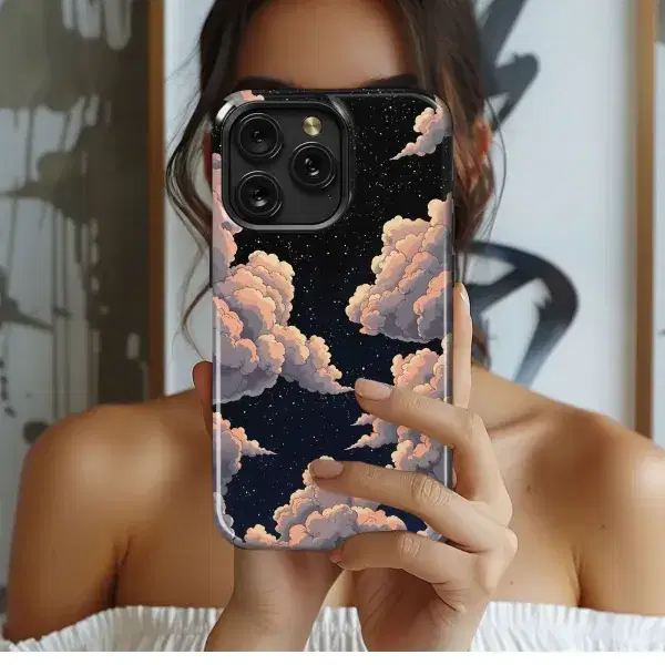 Blessed Blue Floral Design Phone Case iPhone Samsung Cover Pixel 5030 - Image 1