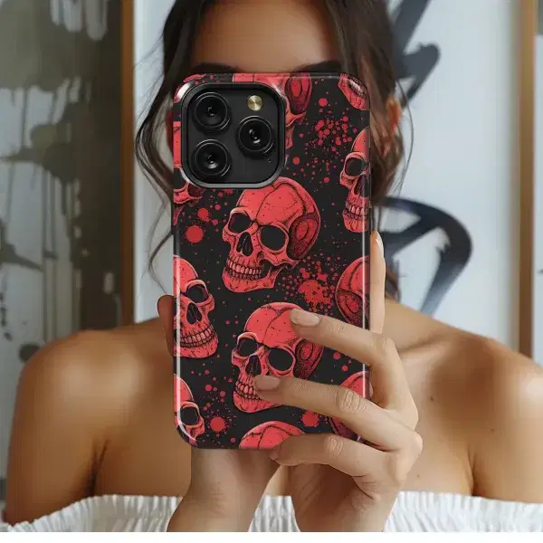 Bloody Skull Pattern
 Phone Case iPhone Samsung Cover Pixel 5717 - Image 1