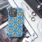 Blue and Golden Diamond Geometric Phone Case iPhone Samsung Cover Pixel 3218 - Image 3