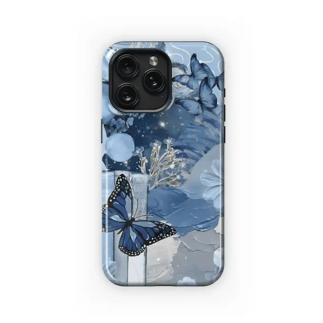 Blue Butterfly Dreamscape
 Phone Case iPhone Samsung Cover Pixel 4575