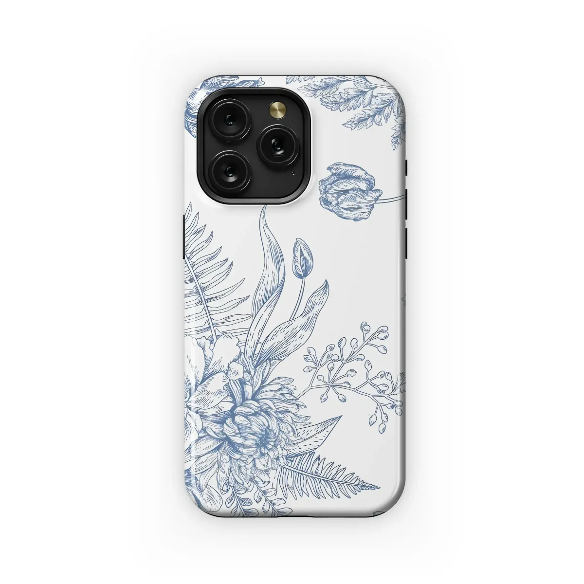 Blue Floral Bouquet Design
 Phone Case iPhone Samsung Cover Pixel 5918 - Image 1