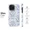 Blue Floral Damask Phone Case iPhone Samsung Cover Pixel 3661 - Image 7