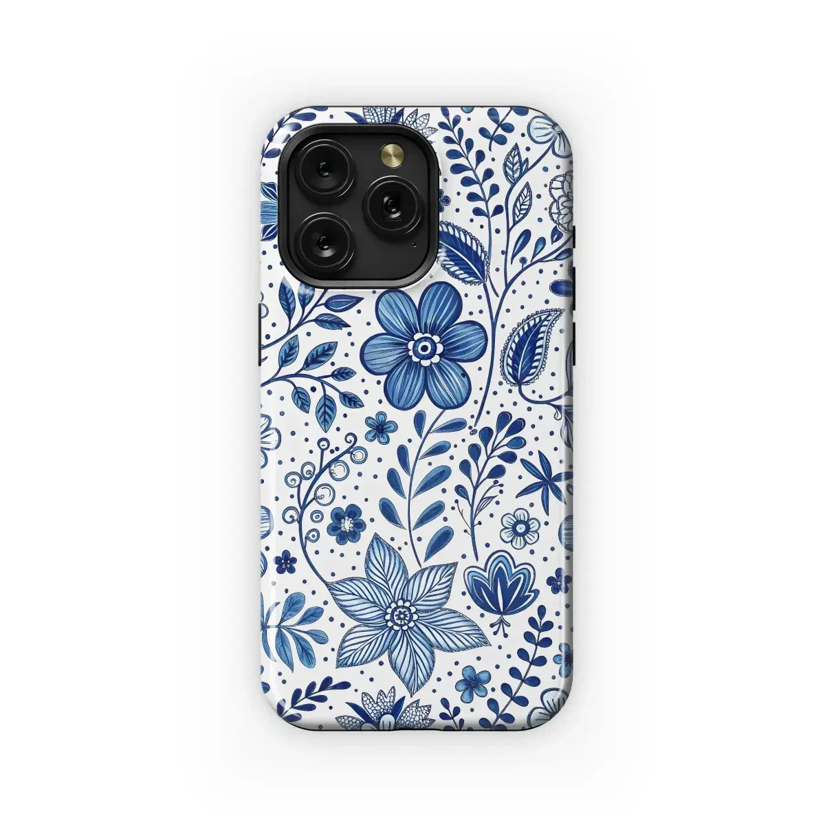 Blue Floral Delight
 Phone Case iPhone Samsung Cover Pixel 5801 - Image 1