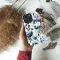Blue Floral Phone Case iPhone Samsung Pixel & More - Image 2