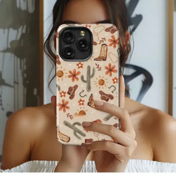 Blue Floral Prayer Design Phone Case iPhone Samsung Cover Pixel 5031 - Image 1