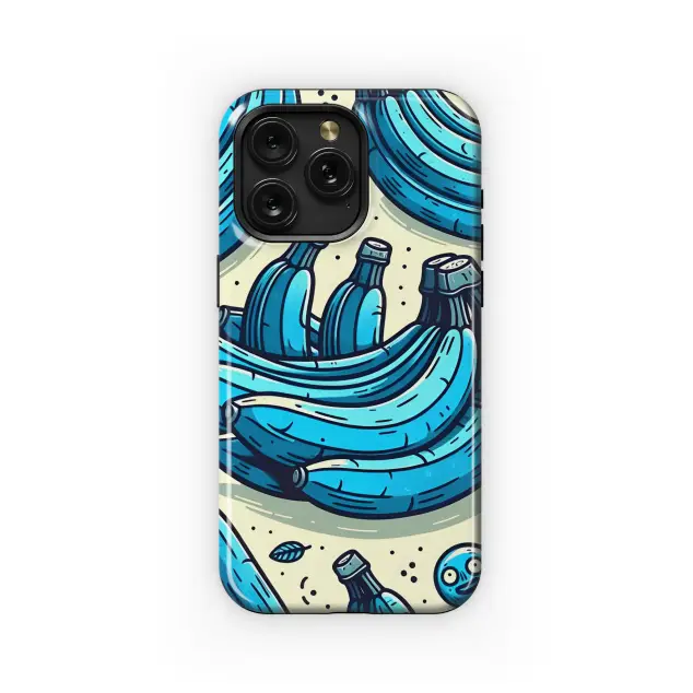 Blue Java Banana Cartoon Phone Case iPhone Samsung Cover Pixel 3390