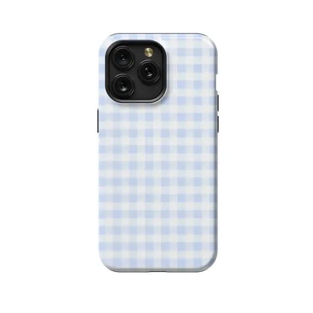 Blue Stripe Plaid Phone Case iPhone Samsung Cover Pixel 1389