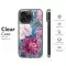 Blue Watercolor Peonies Phone Case iPhone Samsung Cover Pixel 3567 - Image 8