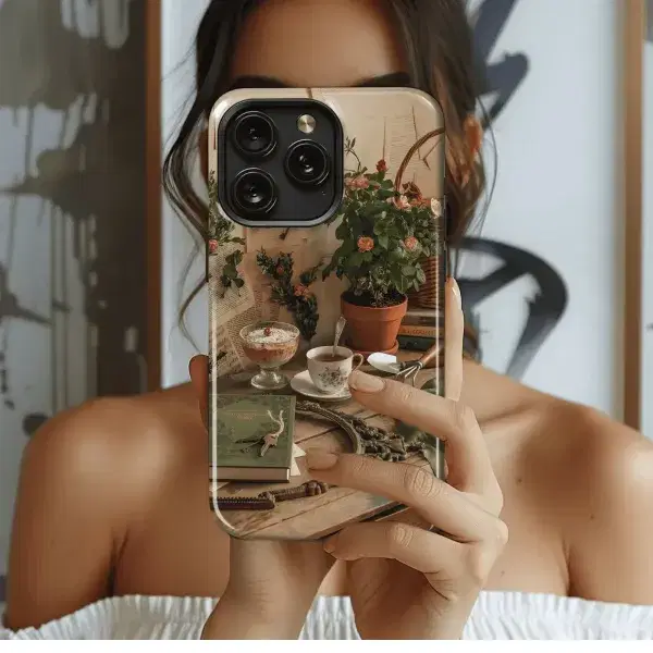 Blush Book Stack Design
 Phone Case iPhone Samsung Cover Pixel 4481 - Image 1