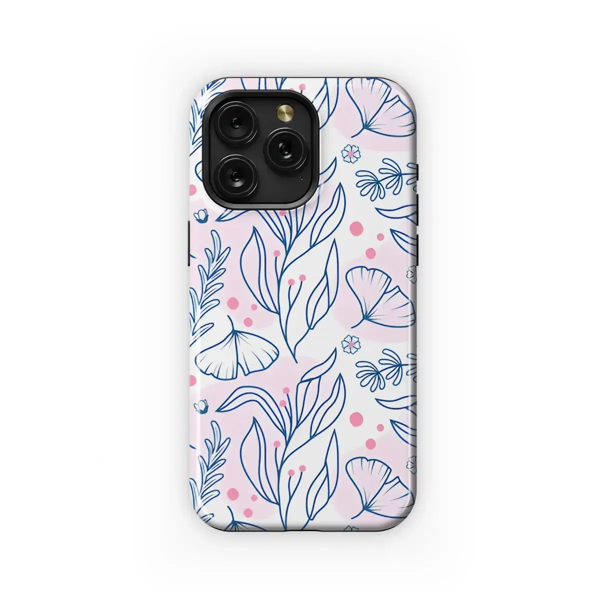 Blush Pink Botanical Pattern Phone Case iPhone Samsung Cover Pixel 5263 - Image 1