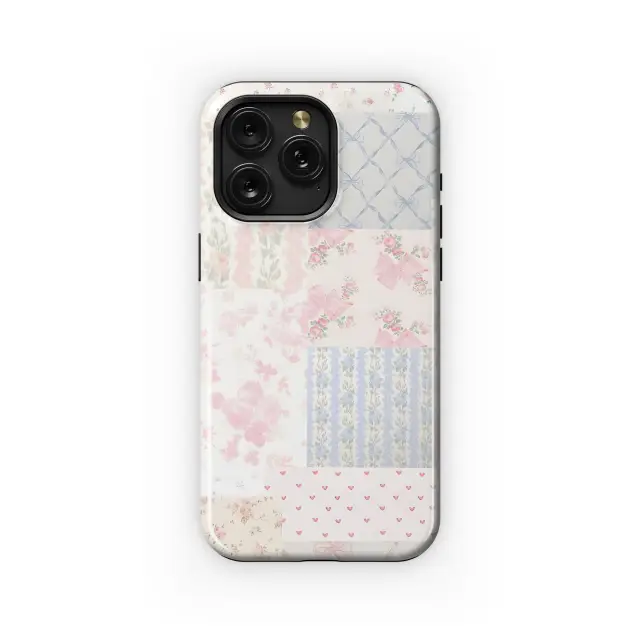 Blushing Quilt Phone Case iPhone Samsung Cover Pixel 3211