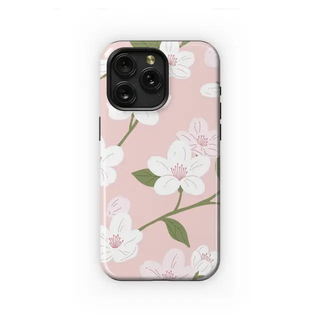 Blushing Sakura Spring Blossom Art Phone Case iPhone Samsung Cover Pixel 7111