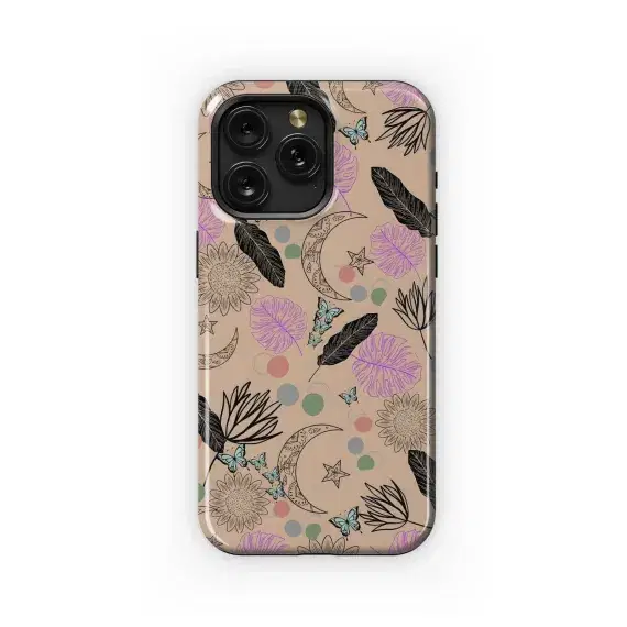Bohemian Moon & Butterflies
 Phone Case iPhone Samsung Cover Pixel 5795 - Image 1