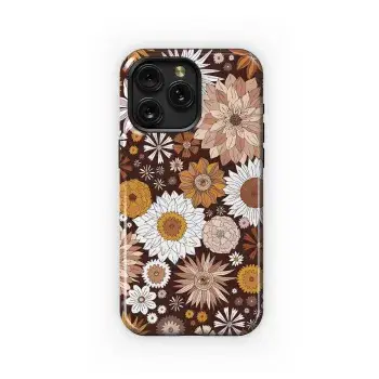 Boho Fall Florals Phone Case iPhone Samsung Cover Pixel 2501 - Image 1