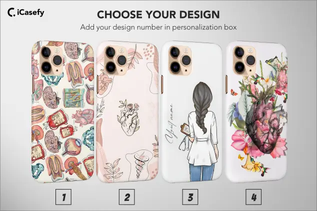 Boho Nurse Phone Case, Anatomy Phone Case, Aesthetic Phone Case, Hospital Phone Case