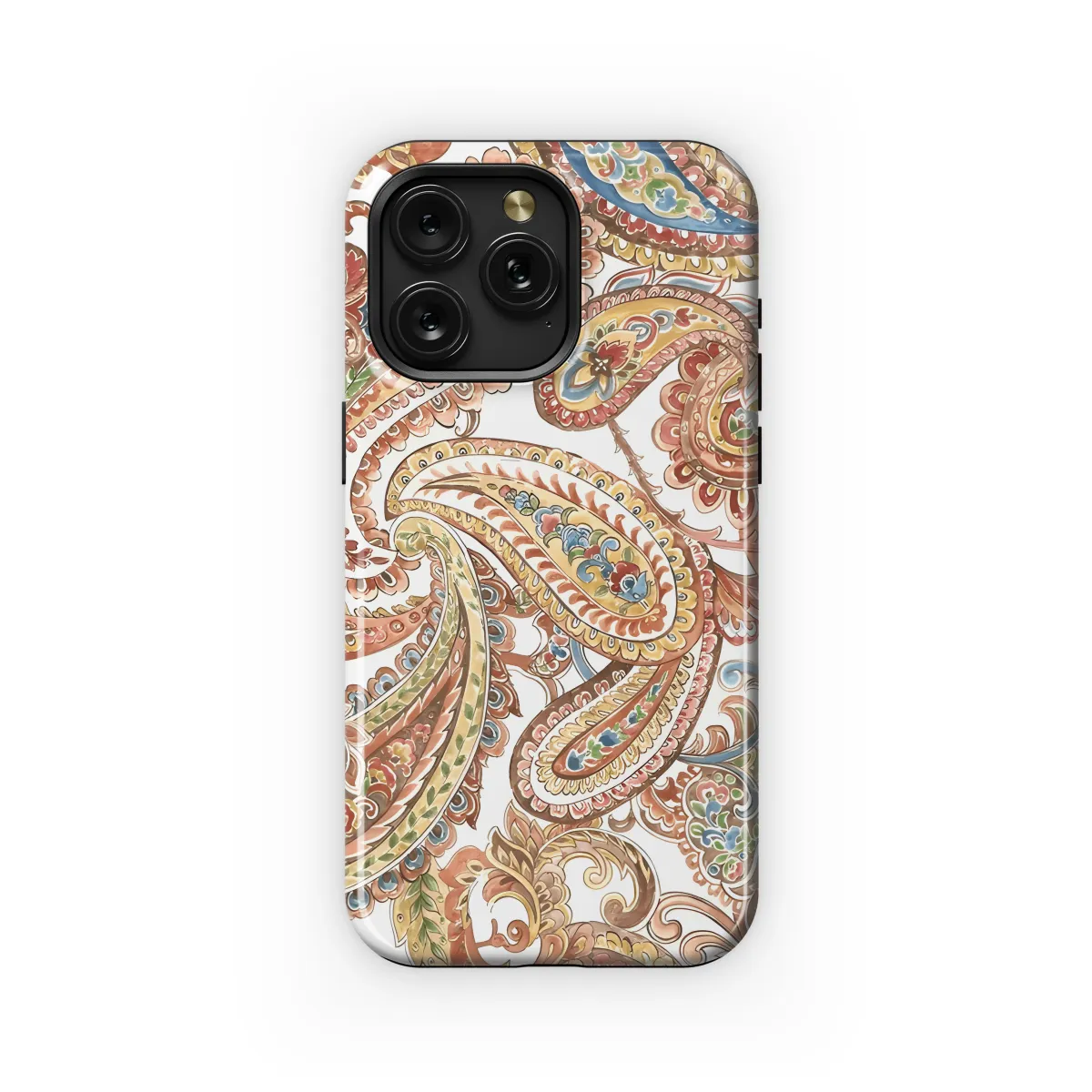 Boho Shibori Print Watercolor Phone Case iPhone Samsung Cover Pixel 3790 - Image 1