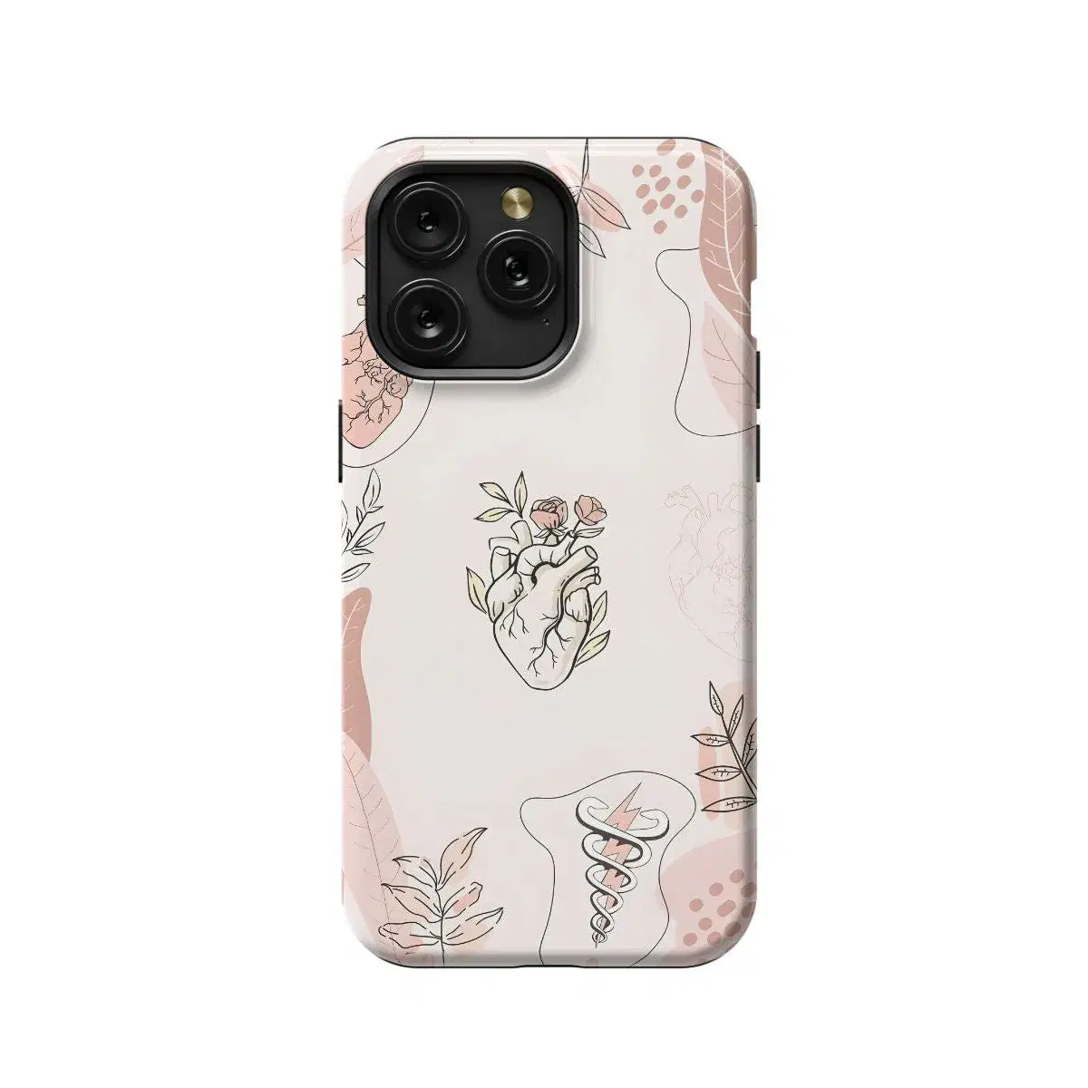 Boho Style Heart Phone Case iPhone Samsung Pixel & More - Image 1