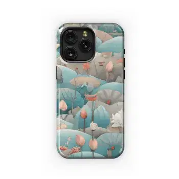 Boho Zen Flower Phone Case iPhone Samsung Cover Pixel 3519 - Image 1