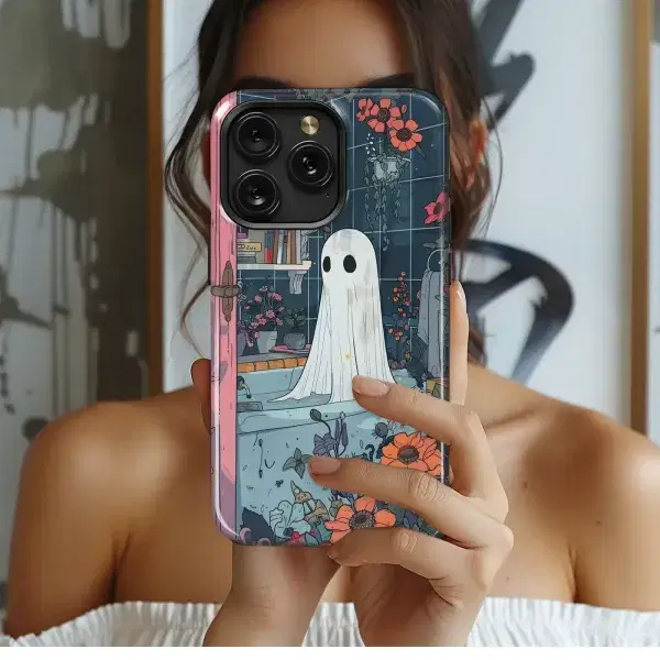 Boo in Bloom
 Phone Case iPhone Samsung Cover Pixel 5664 - Image 1