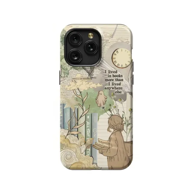 Book Lover Bookish Collage Phone Case iPhone Samsung Pixel & More #281